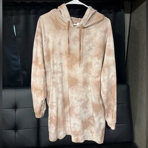 PINK Tie-Dye Oversized Hoodie/ Dress